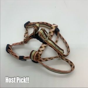 X-Small Brown, Pink multi color dog harness
